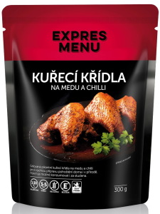 Kuřecí křídla na medu a chilli - tři porce (300g)